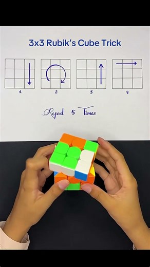 An easy and quick trick🤩 #zohaibthecuber #speedcubing #shorts
