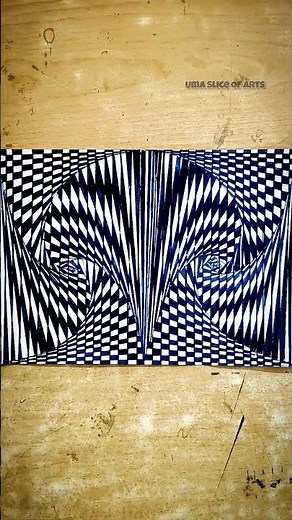 Drawing an Eye-Opening Geometric Op Art Illusion simple Lines, Complex Illusion