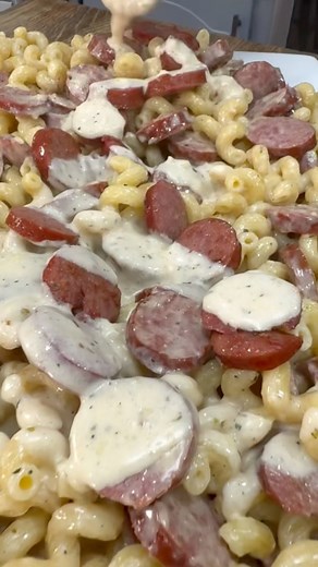 Creamy Smoked Sausage Alfredo🔥 #easyrecipe #dinner | Cookinginthemidwest