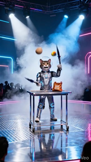 Alien Talent Show: two epic fails… then the Captain wins by doing absolutely nothing. 🚀🐾✨ #interstellarcrew #SpaceCats #SciFiComedy #FunnyFails #fyp