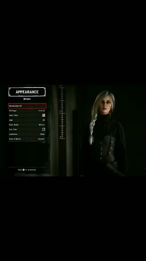 Red Dead Redemption 2 Female Character Creation on PlayStation