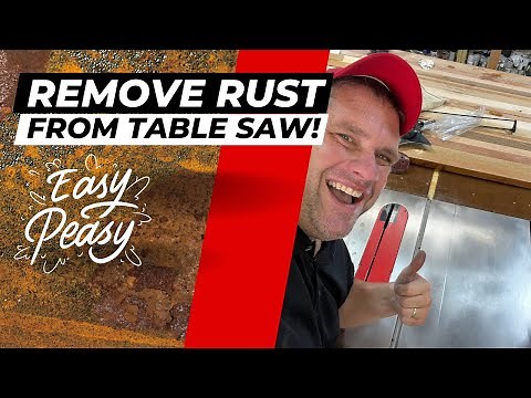 Remove Rust from your Cast Iron Table Saw, Jointer, Bandsaw, Planer or any other Rusty Surface!