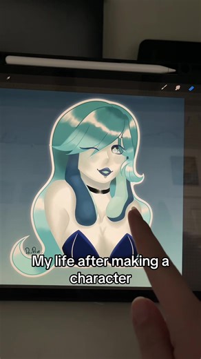 Yall ever have a favorite colour that isn’t dark cyan but then when you make a character that uses dark cyan, that’s suddenly your favorite colour?