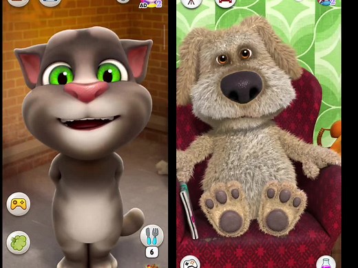 Talking Tom and Talking Ben Cartoon Fun