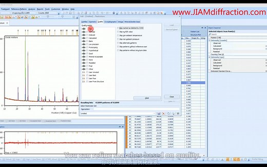 从入门到专家！HighScore Plus 教程 X射线衍射仪（XRD）（双语翻译）XRD数据分析合集