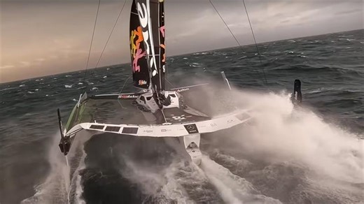 Sodebo Ultim 3: Stunning video from Jules Verne Trophy attempt