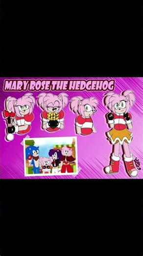 Mary Rose the Hedgehog #sonicthehedgehog #oc #redesign