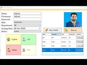 SCD GUI Lab 03: Live Lab | GUI App Development using C#.NET | Employee Management