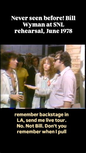And yet more pure pure gold! This footage has finally surfaced after 48 years, originally filmed on October 6, 1978. It captures the Stones rehearsing a skit with the Saturday Night Live cast that, unsurprisingly, never made it to air. Shared by Dennis Degan, who shot the footage himself while working on the set. You can find the full video on YouTube (search for “Rolling Stones SNL Rehearsal 10 06 1978”) Enjoy! | Life and Times of The Rolling Stones