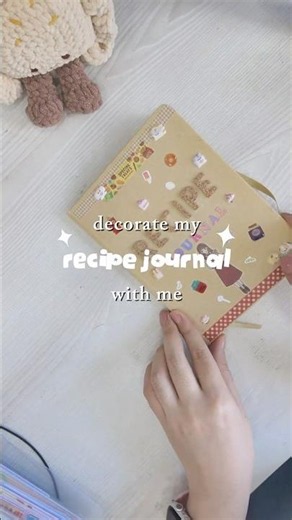 decorate my recipe journal with me👩🏻‍🍳📖 (with ASMR)