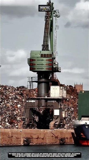 Efficient Harbor Crane Loading Process in Port #worktool