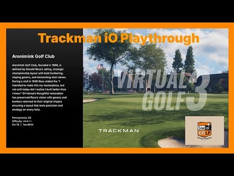 NEW COURSE! SIM IO - ARONIMINK Playthrough - Virtual Golf 3 - TRACKMAN IO