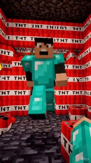 Bẩy gương TNT trong hang #minecraft #rongchanel