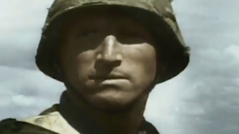 World War II footage in color