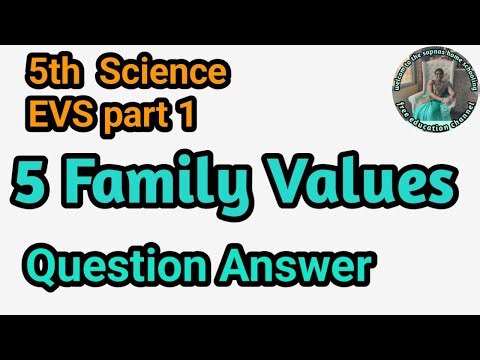5 Family values Question Answer EVs part 1