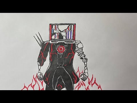 How to draw Titan TV Man