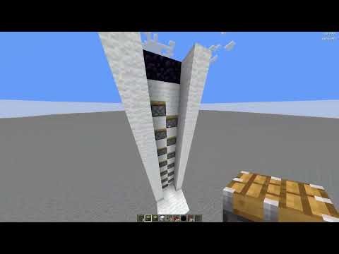 Minecraft piston elevator 1.21.4
