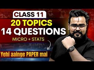 CLASS 11 🔥 Most Important questions | Economics | Chapter wise Class 11