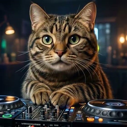 Club House Vibes: The Coolest Cat DJ in the Mix #techno #industrial #rave#clubhouse #catdj