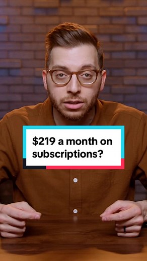 The average person has 12 subscriptions, which is costing them around $219 a month. Here is your friendly reminder to check all of your subscriptions and cancel the ones that aren’t being used or providing value to your life. How many subscriptions are you currently paying for? #subscription #moneysavingtips #savemoney