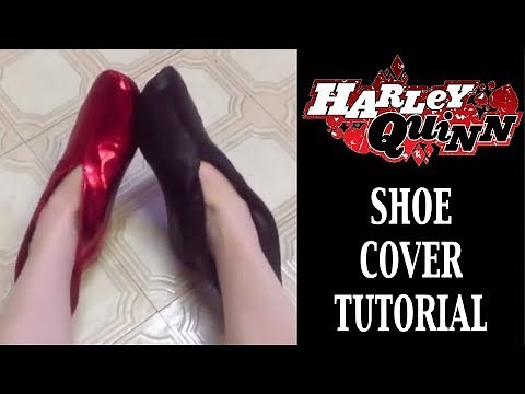Harley Quinn Costume Tutorial - Shoe Covers
