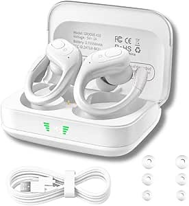 Groove Electronics Wireless Bluetooth Earbuds with Charging Case | Wireless Sports Earbuds | Running Ear Phones | White