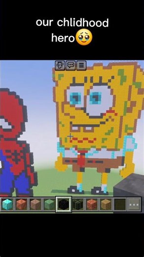 ✨ Minecraft SpongeBob × Spider-Man Blending Build | Sparks Reacts | Creative Minecraft Gameplay ✨