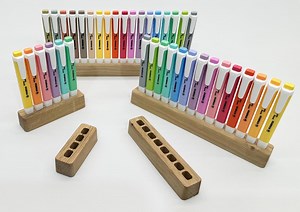 Oak Pen Holder – Minimalist Stabilo Swing Cool Holder – Wooden Pen Holder – 4/6/8/14/18 Pen Sizes – Optional Engraving - Etsy