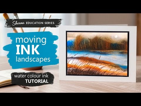 'Draw the Line' Moving Ink Landscapes Technique | Sheena Education Series