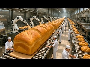 Inside the Bread Factory | Step-by-Step Bread Making Process from Grain to Loaf