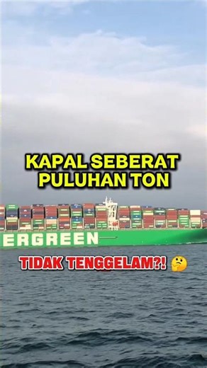 “Kenapa Kapal BESAR yang Seberat Puluhan Ton Tidak Tenggelam?! 😱”#faktaunik#pesawat #airplane