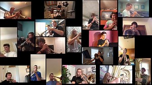 4.7K views · 90 reactions | River City Youth Brass Band, led by Drew Fennell, plays "Birdland" by Josef Zawinul. Just because we're physically separated, doesn't mean we can't play together! | River City Brass | Facebook
