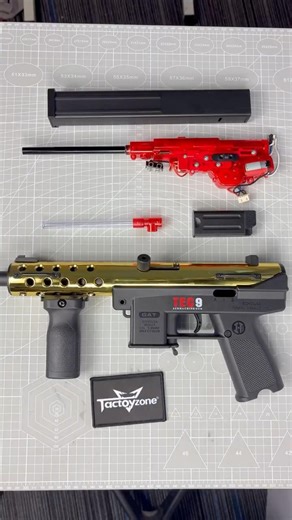 Golden TEC-9 #airsoft #toyguns #gelblaster #airsoftcqb #airsoftgun