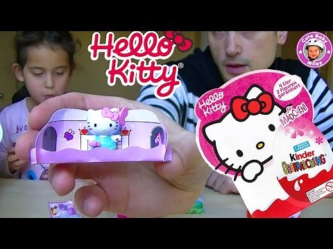 Hello Kitty Überraschungseier - zwei 4er Pack mit Miley geöffnet - Üeier