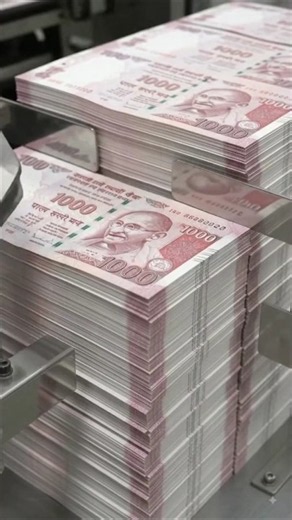 Inside ₹1000 Note Factory 💴 | High-Speed Cutting & Counting Process | Satisfying Factory