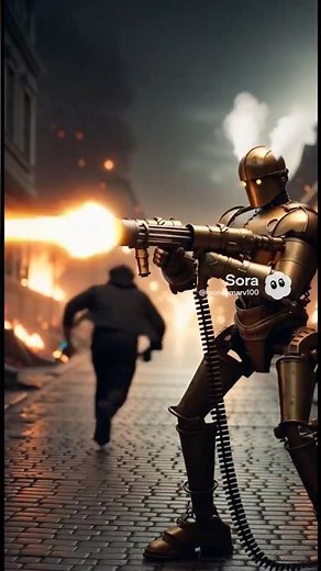 🤖 CHAIN REACTION | 4K AI Futuristic Vintage Robot Battle (2025)