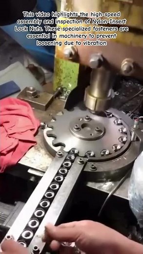 High-Speed Assembly of Flange Nyloc Nuts #shorts #relatable