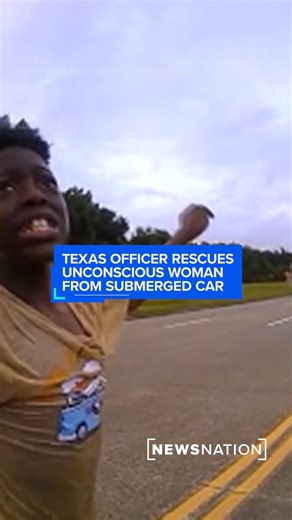 “Right place at the right time.” Officer Charles Cobb was flagged down by a distraught child who said his mother had suffered a seizure and was unconscious inside a sinking car. Cobb jumped into action, resuscitating the woman before EMS arrived. | NewsNation