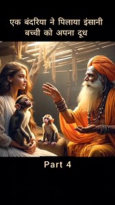 A monkey fed its milk to a human baby girl part 4#shorts #viral #shortsviral | Bhagavati Prasad Matoliya