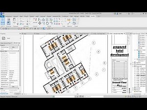 How to create Hotel building plan in Revit Tutorial.