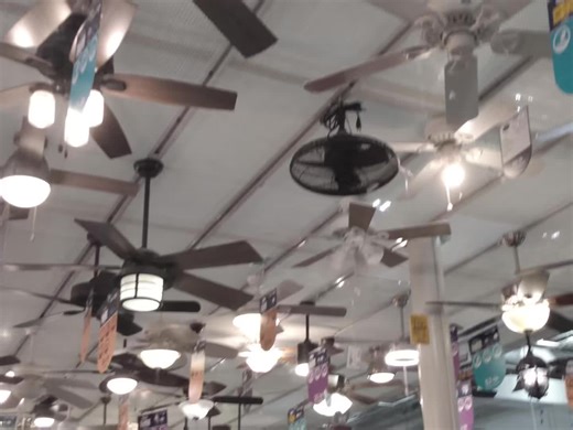 lowe’s/home depot light and ceiling fan section | ceiling fan