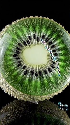 Time‑Lag Beads Kiwi ASMR | Delayed Reveal Cut