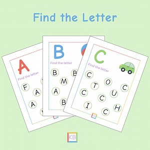 Find the Letter - ABC Preschool Worksheets (PDF Download) - Etsy