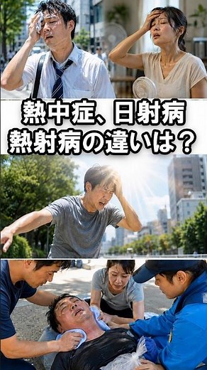 熱中症・日射病・熱射病の違いは？暑さで起こる体の異変を整理する雑学｜歯の雑学 782 #クイズ #歯科 #雑学 #豆知識