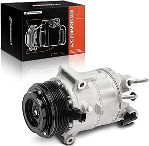 A-Premium Air Conditioner AC Compressor with Clutch Compatible with Jeep JL Series Wrangler 2018-2023 2.0L, KL Series Cherokee 2019-2022 2.0L, with HV17 compressor