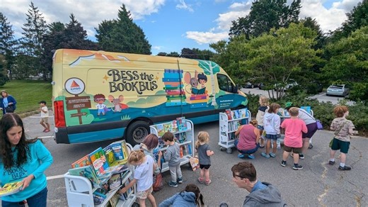 Bess the Book Bus returns to Maine, bringing free new books to children