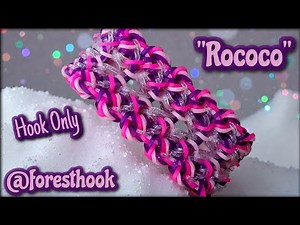 "Rococo" Hook Only|Rainbow Loom Bracelet Tutorial