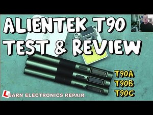 AlienTEK 140W T90 Portable Soldering Iron Test And Review : T90A C210 T90B C245 T90C T65
