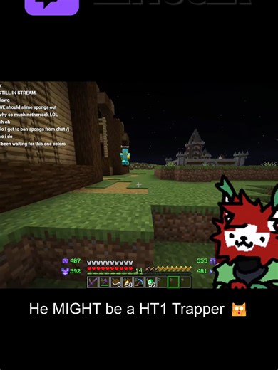 He might be a HT1 Trapper... #lettucek #strengthsmp #unstableuniverse #unstablesmp #spongs #minecraftsmp