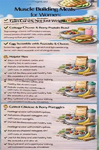 Muscle Building Meals for Women: Gain Curves, Not Just Weight 💪